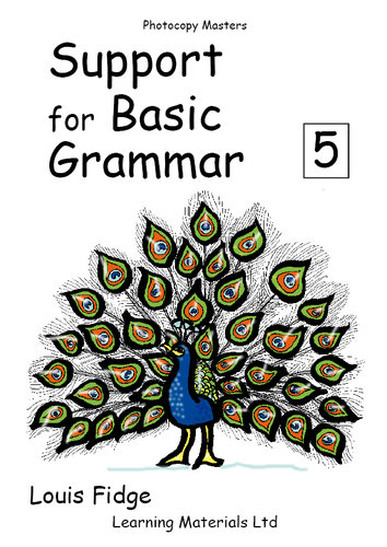 Support for Basic Grammar Book 5